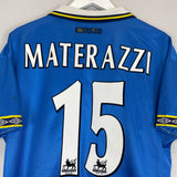 1997/99 EVERTON MATERAZZI #15 HOME SHIRT (M) UMBRO