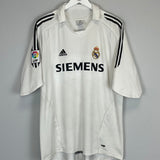 Shop 2005/06 REAL MADRID R.CARLOS #3 HOME SHIRT (XL) ADIDAS, classic football shirts, vintage football shirts & retro soccer jerseys at Cult Kits