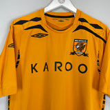 Shop 2007/08 HULL CITY OKOCHA #44 HOME SHIRT (L) UMBRO, classic football shirts, vintage football shirts & retro soccer jerseys at Cult Kits