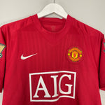 Shop 2007/09 MANCHESTER UNITED RONALDO #7 HOME SHIRT (M) NIKE, classic football shirts, vintage football shirts & retro soccer jerseys at Cult Kits