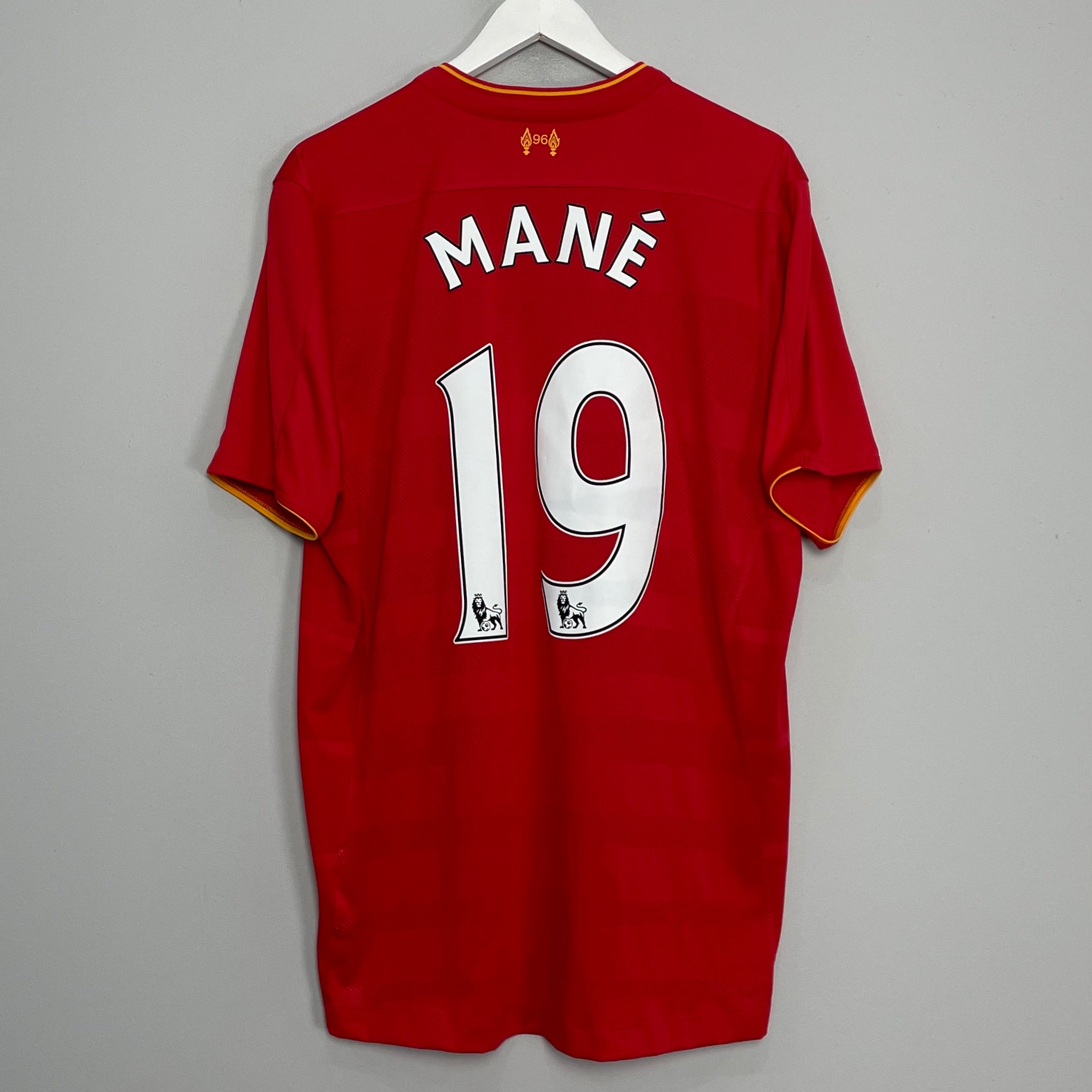 Shop 2016/17 LIVERPOOL MANE #19 HOME SHIRT (XL) NEW BALANCE, classic football shirts, vintage football shirts & retro soccer jerseys at Cult Kits