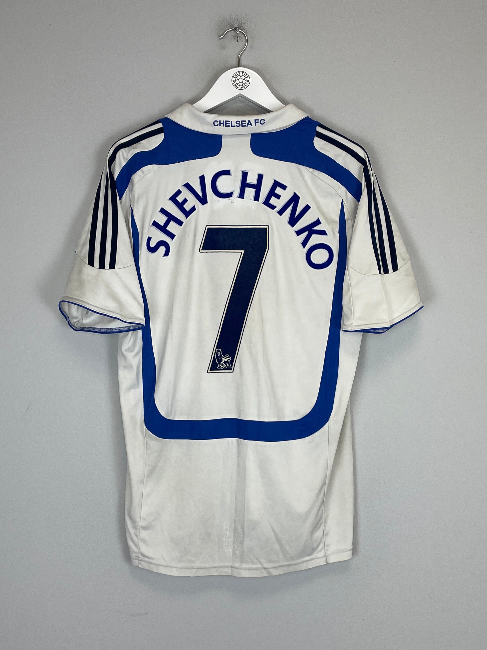 Shop 2007/08 CHELSEA SHEVCHENKO #7 AWAY SHIRT (M) ADIDAS, classic football shirts, vintage football shirts & retro soccer jerseys at Cult Kits