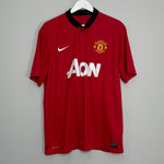 Shop 2013/14 MANCHESTER UNITED V.PERSIE #20 HOME SHIRT (XL) NIKE, classic football shirts, vintage football shirts & retro soccer jerseys at Cult Kits