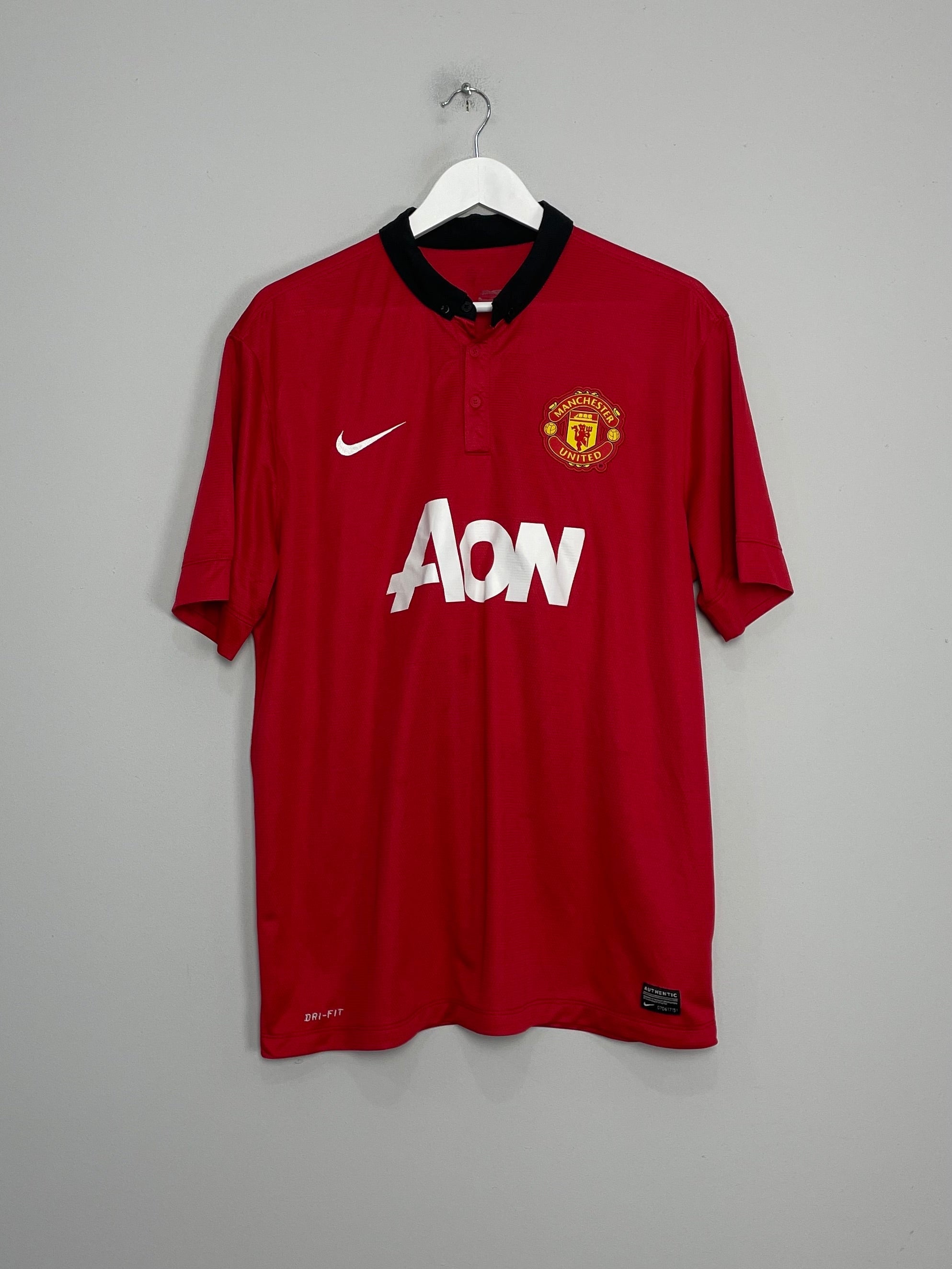 Shop 2013/14 MANCHESTER UNITED V.PERSIE #20 HOME SHIRT (XL) NIKE, classic football shirts, vintage football shirts & retro soccer jerseys at Cult Kits