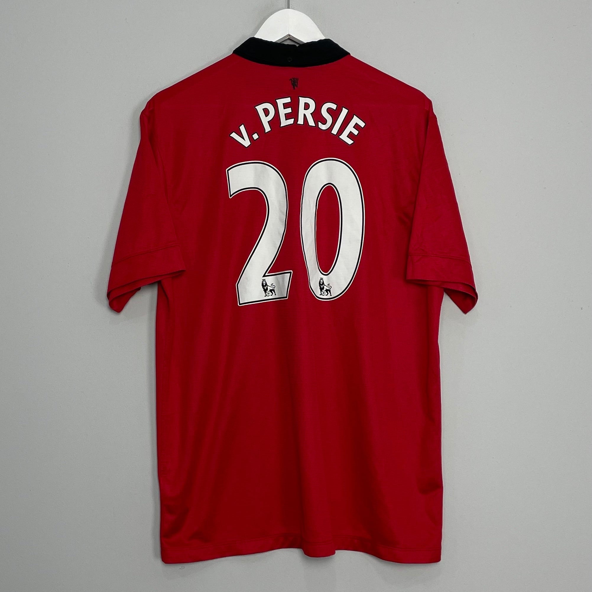 Shop 2013/14 MANCHESTER UNITED V.PERSIE #20 HOME SHIRT (XL) NIKE, classic football shirts, vintage football shirts & retro soccer jerseys at Cult Kits