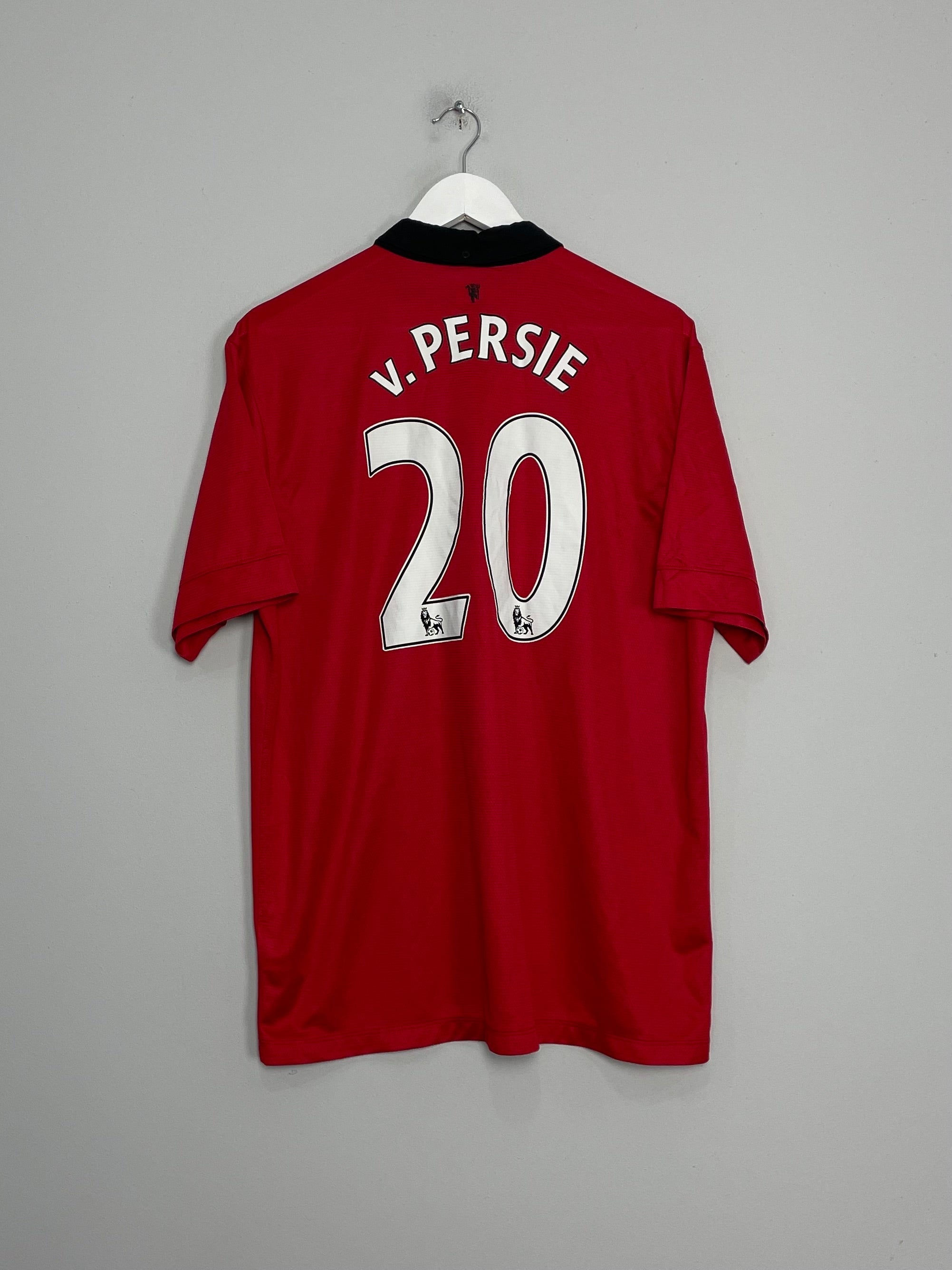 Shop 2013/14 MANCHESTER UNITED V.PERSIE #20 HOME SHIRT (XL) NIKE, classic football shirts, vintage football shirts & retro soccer jerseys at Cult Kits