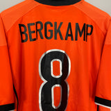 Shop 1998/00 NETHERLANDS BERGKAMP #8 HOME SHIRT (L) NIKE, classic football shirts, vintage football shirts & retro soccer jerseys at Cult Kits