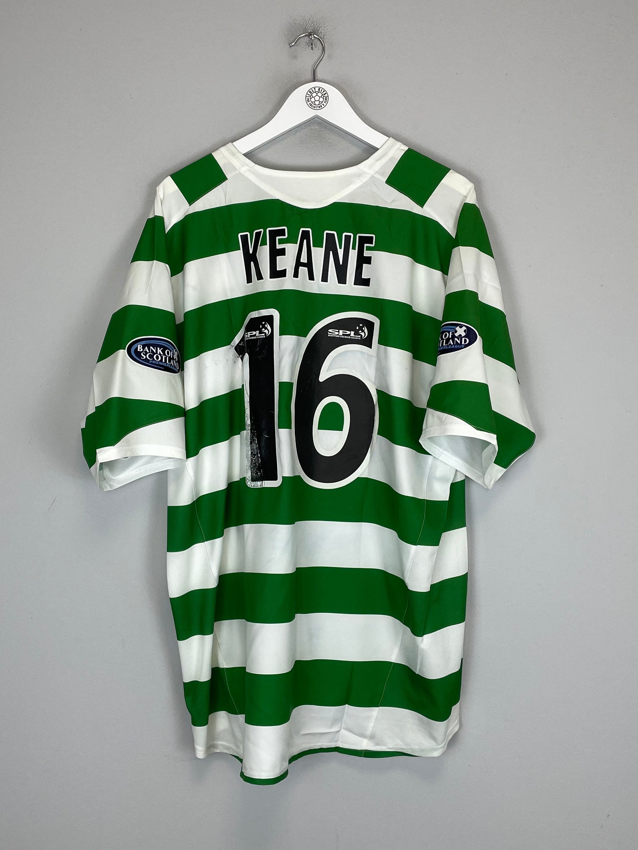 Shop 2005/07 CELTIC KEANE #16 HOME SHIRT (XXL) NIKE, classic football shirts, vintage football shirts & retro soccer jerseys at Cult Kits