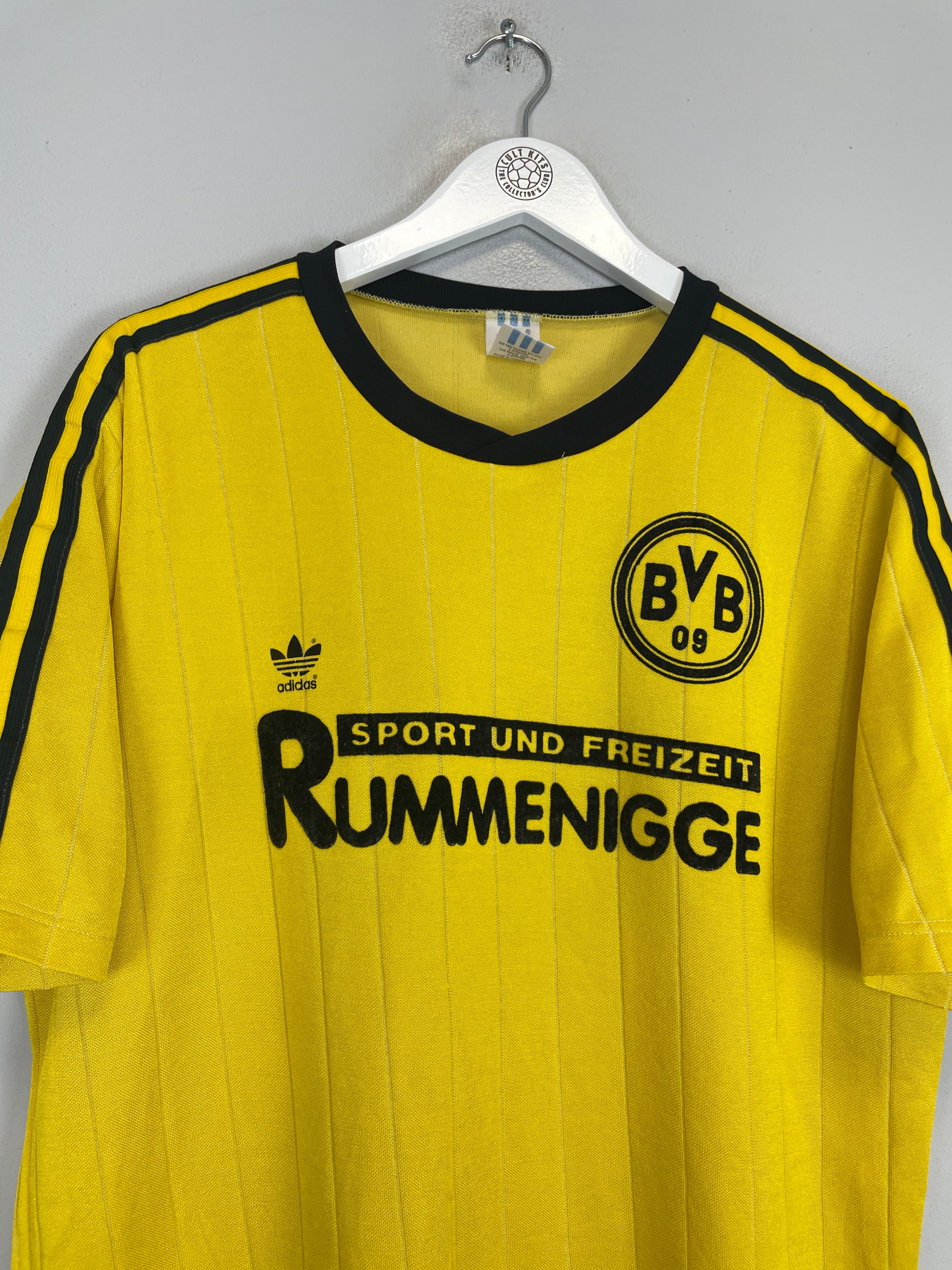 Shop 1989/90 DORTMUND FAN CLUB SHIRT (XL) ADIDAS, classic football shirts, vintage football shirts & retro soccer jerseys at Cult Kits