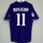 Shop 2002/03 REAL MADRID RONALDO #11 *CENTENARY* THIRD SHIRT (L) ADIDAS, classic football shirts, vintage football shirts & retro soccer jerseys at Cult Kits