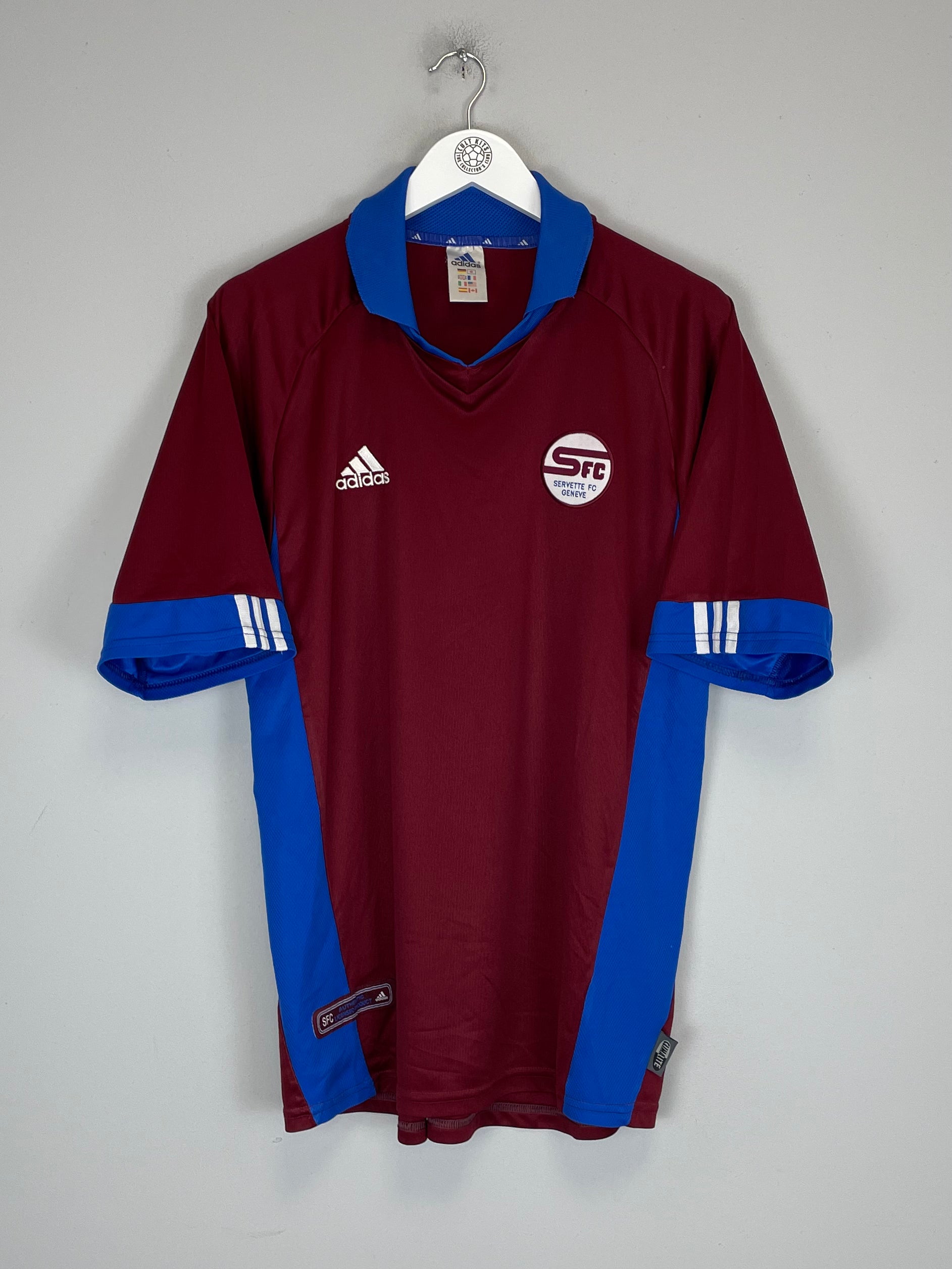 Shop 2001/02 SERVETTE HOME SHIRT (L) ADIDAS, classic football shirts, vintage football shirts & retro soccer jerseys at Cult Kits