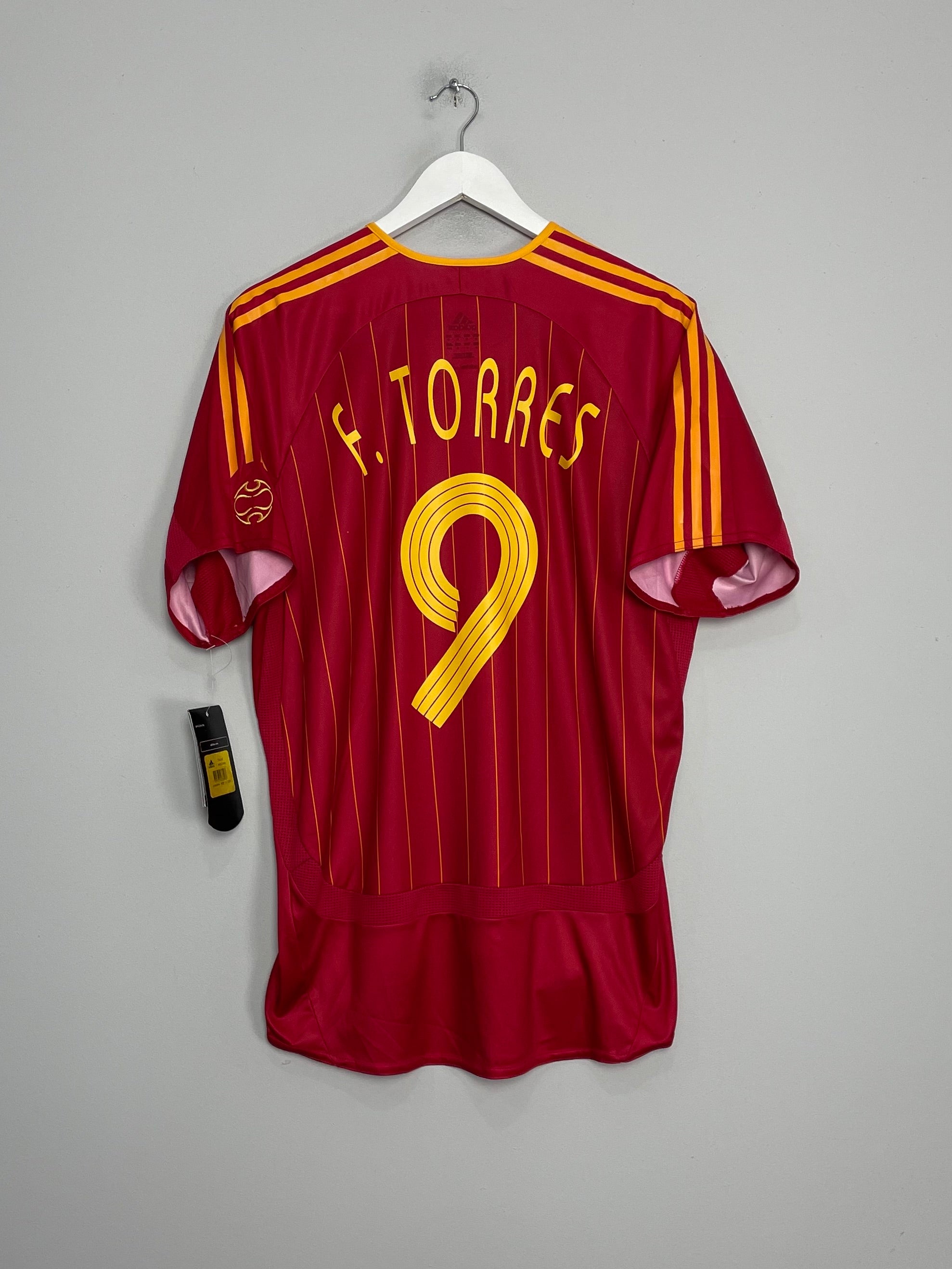 Shop 2006/08 SPAIN F.TORRES #9 *BNWT* HOME SHIRT (M) ADIDAS, classic football shirts, vintage football shirts & retro soccer jerseys at Cult Kits