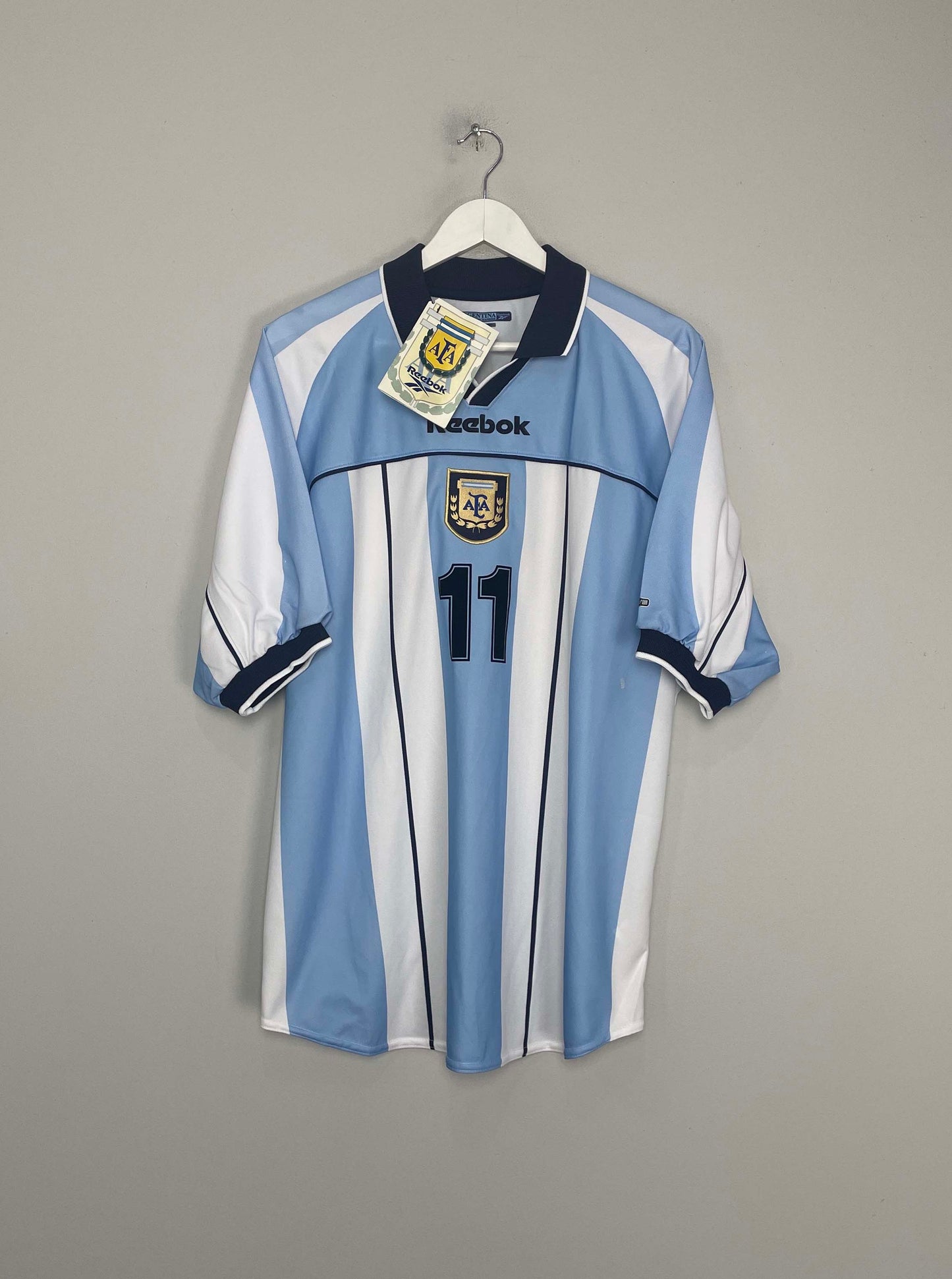 2000/01 ARGENTINA VERON #11 *BNWT* HOME SHIRT (XL) ADIDAS