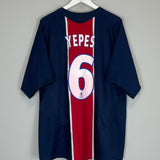 2005/06 PSG YEPES #6 HOME SHIRT (L) NIKE