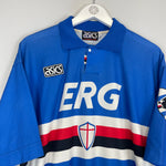 Shop 1992/94 SAMPDORIA GULLIT #4 HOME SHIRT (XL) ASICS, classic football shirts, vintage football shirts & retro soccer jerseys at Cult Kits