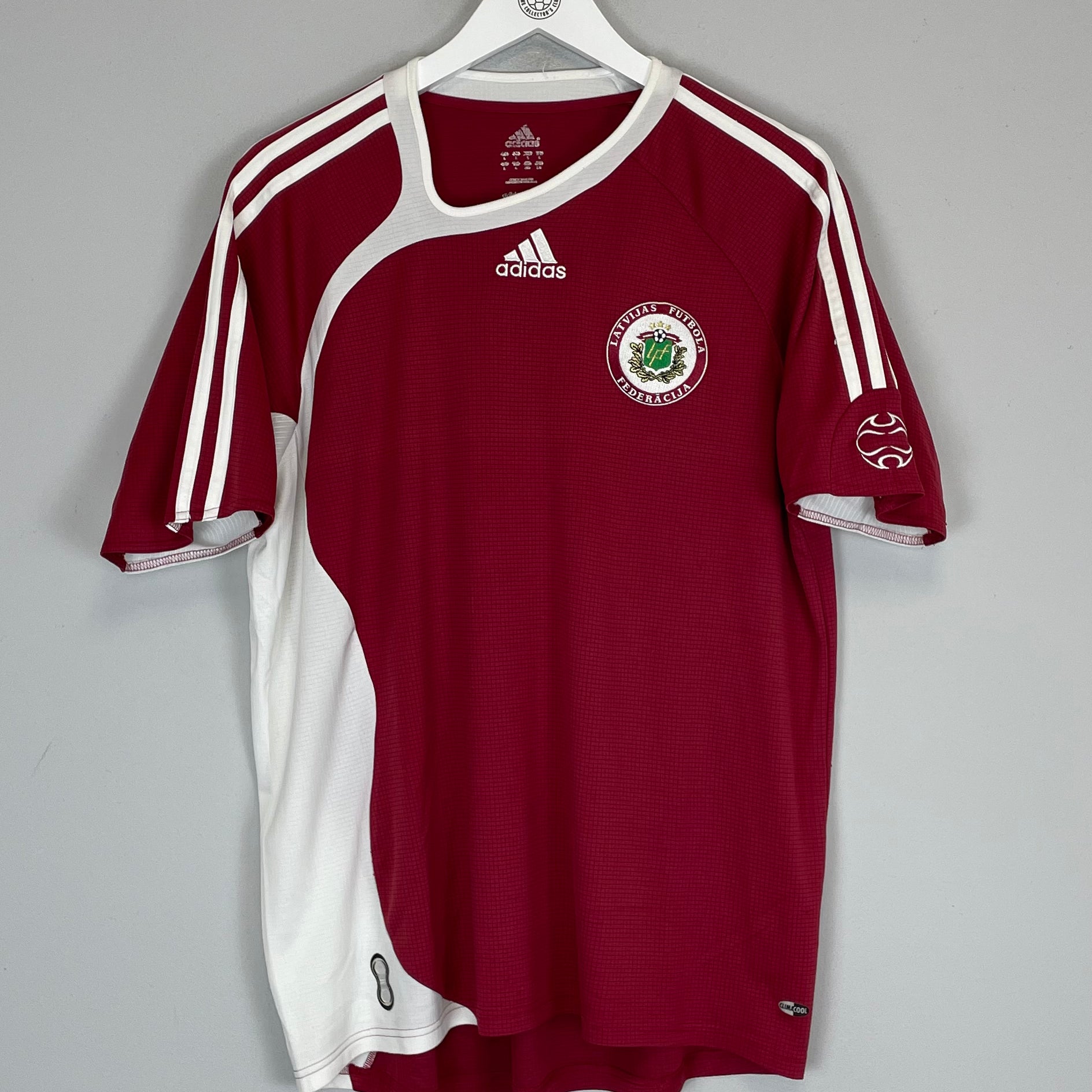 Shop 2006/08 LATVIA HOME SHIRT (L) ADIDAS, classic football shirts, vintage football shirts & retro soccer jerseys at Cult Kits