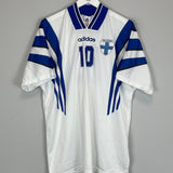1996 FINLAND LITMANEN #10 HOME SHIRT (L) ADIDAS
