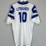 1996 FINLAND LITMANEN #10 HOME SHIRT (L) ADIDAS