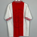 Shop 1996/97 AJAX HOME SHIRT (XL) UMBRO, classic football shirts, vintage football shirts & retro soccer jerseys at Cult Kits