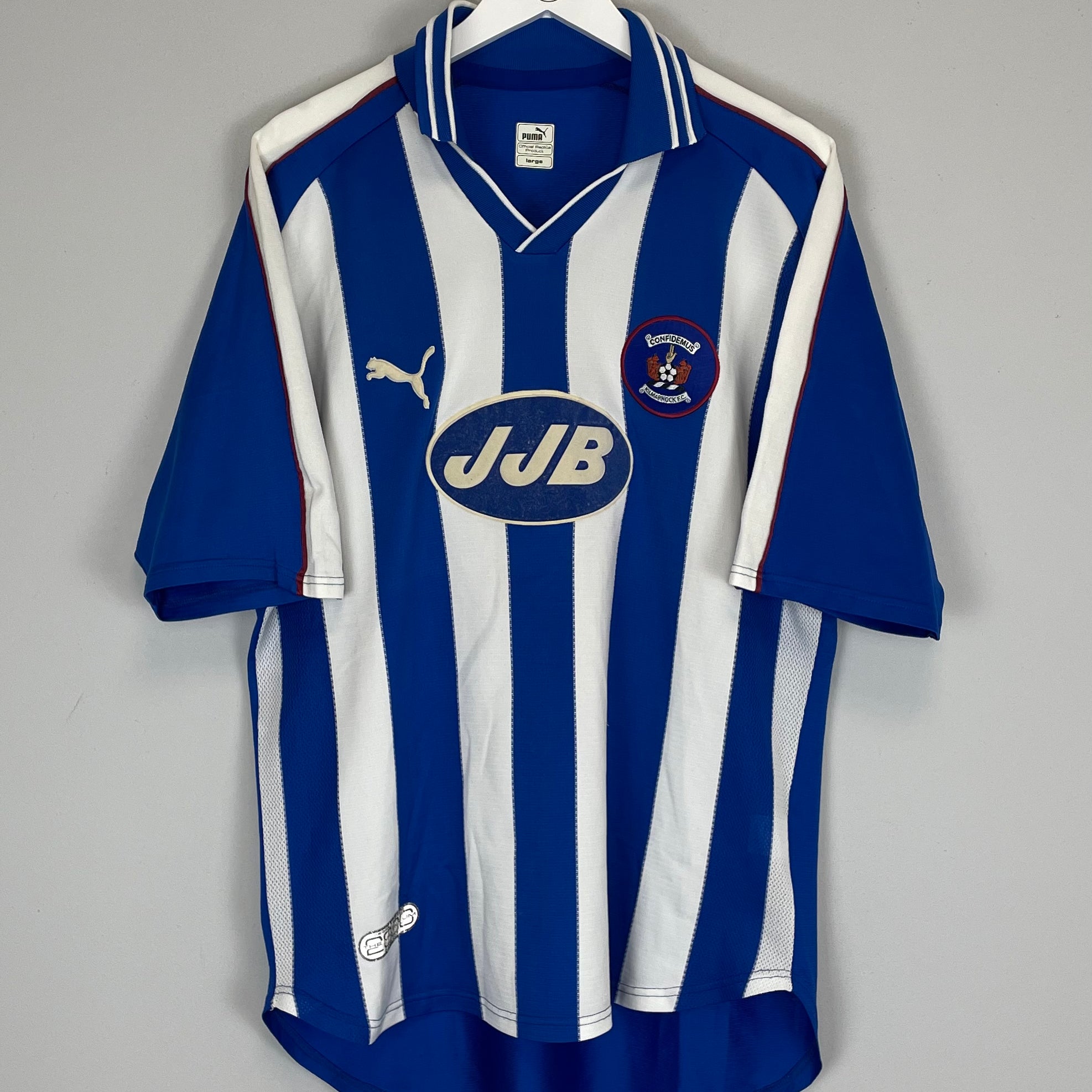 Shop 1999/00 KILMARNOCK HOME SHIRT (L) PUMA, classic football shirts, vintage football shirts & retro soccer jerseys at Cult Kits