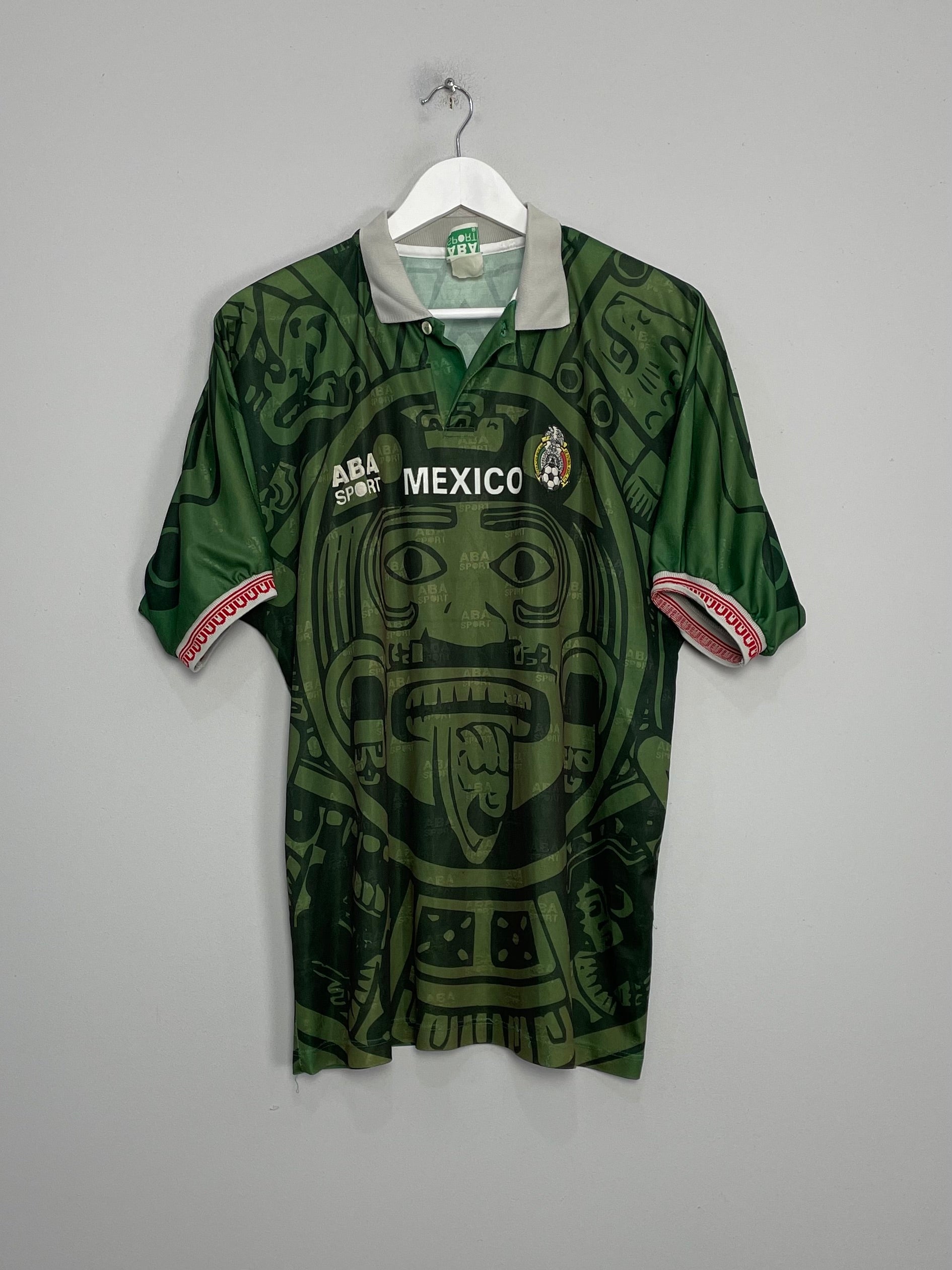 Shop 1998/99 MEXICO HOME SHIRT (L) ABA SPORT, classic football shirts, vintage football shirts & retro soccer jerseys at Cult Kits