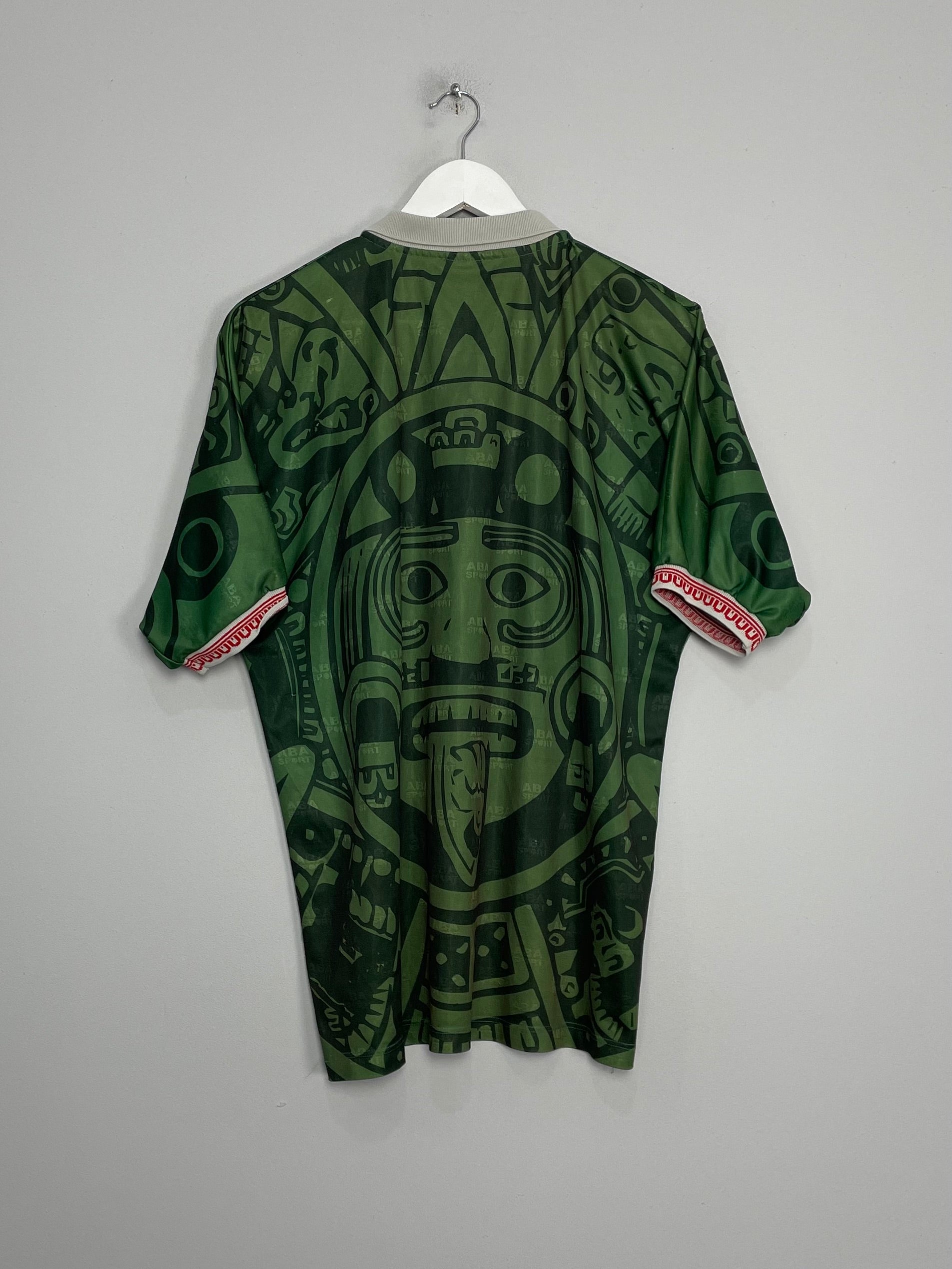 Shop 1998/99 MEXICO HOME SHIRT (L) ABA SPORT, classic football shirts, vintage football shirts & retro soccer jerseys at Cult Kits