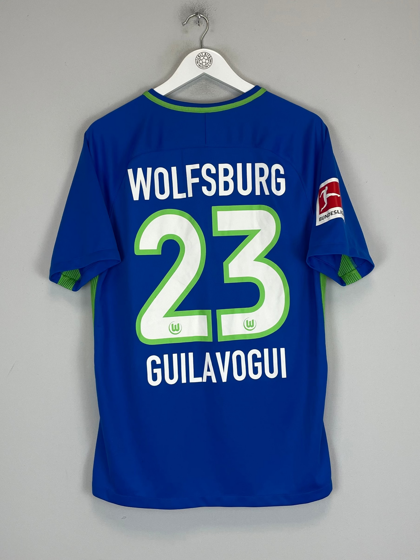 Shop 2017/18 WOLFSBURG GUILAVOGUI #23 AWAY SHIRT (L) NIKE, classic football shirts, vintage football shirts & retro soccer jerseys at Cult Kits