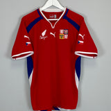 Shop 2000/02 CZECH REPUBLIC HOME SHIRT (XL) PUMA, classic football shirts, vintage football shirts & retro soccer jerseys at Cult Kits