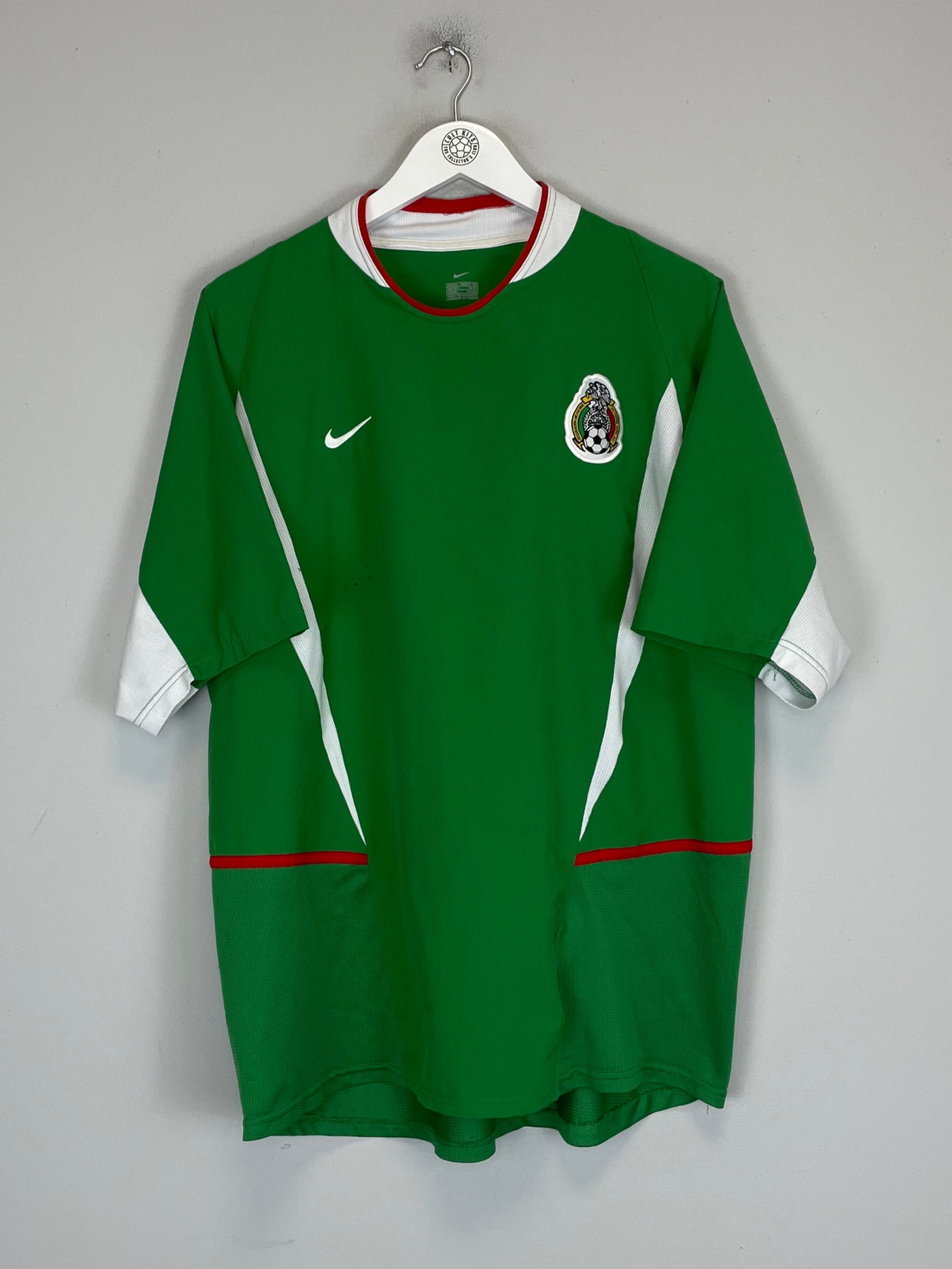 Shop 2003/04 MEXICO HOME SHIRT (XL) NIKE, classic football shirts, vintage football shirts & retro soccer jerseys at Cult Kits