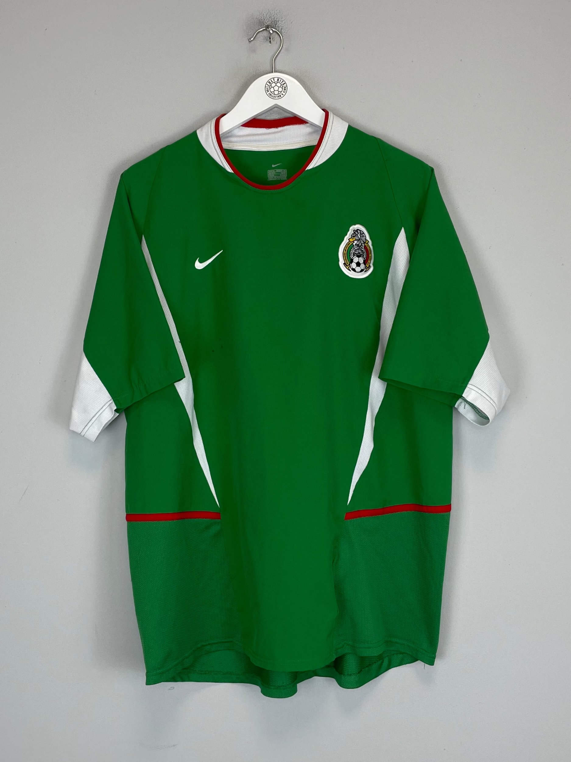 Shop 2003/04 MEXICO HOME SHIRT (XL) NIKE, classic football shirts, vintage football shirts & retro soccer jerseys at Cult Kits