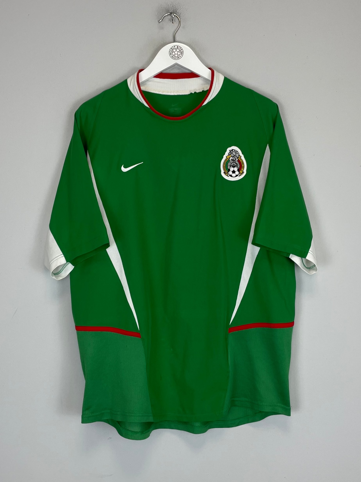 Shop 2003/04 MEXICO HOME SHIRT (L) NIKE, classic football shirts, vintage football shirts & retro soccer jerseys at Cult Kits
