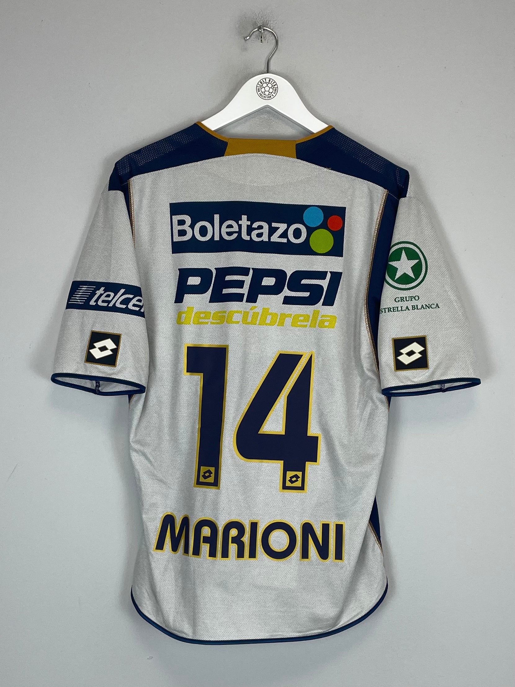 Shop 2004/05 UNAM PUMAS MARIONI #14 HOME SHIRT (XL) LOTTO, classic football shirts, vintage football shirts & retro soccer jerseys at Cult Kits