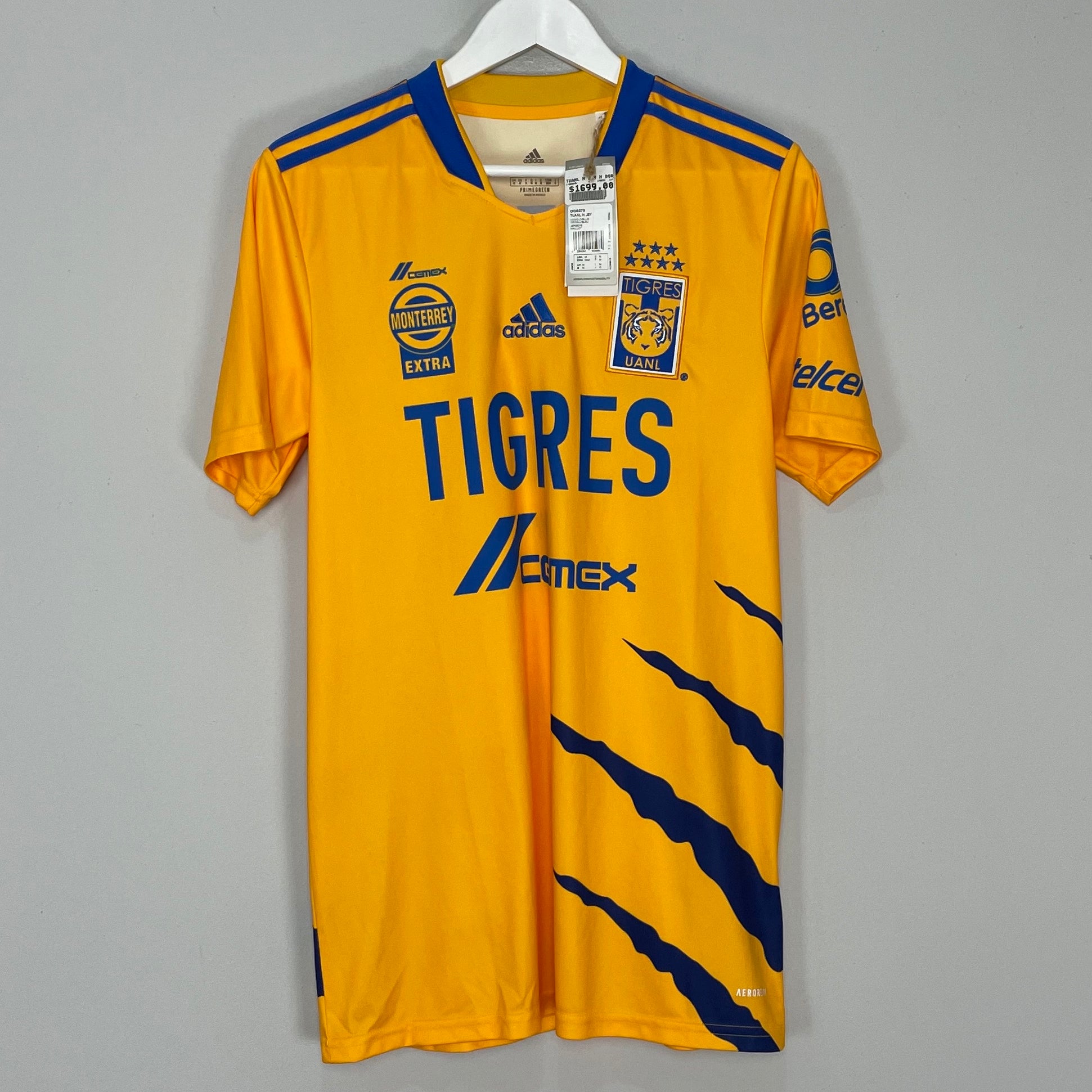 Shop 2021/22 TIGRES *BNWT* HOME SHIRT (M) ADIDAS, classic football shirts, vintage football shirts & retro soccer jerseys at Cult Kits