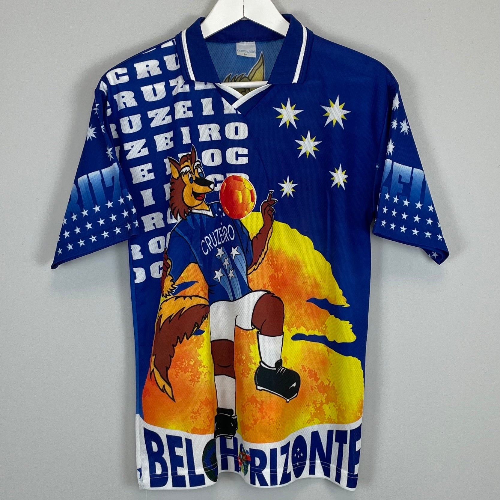 Shop 1990'S CRUZEIRO BOOTLEG SHIRT (M) OM, classic football shirts, vintage football shirts & retro soccer jerseys at Cult Kits