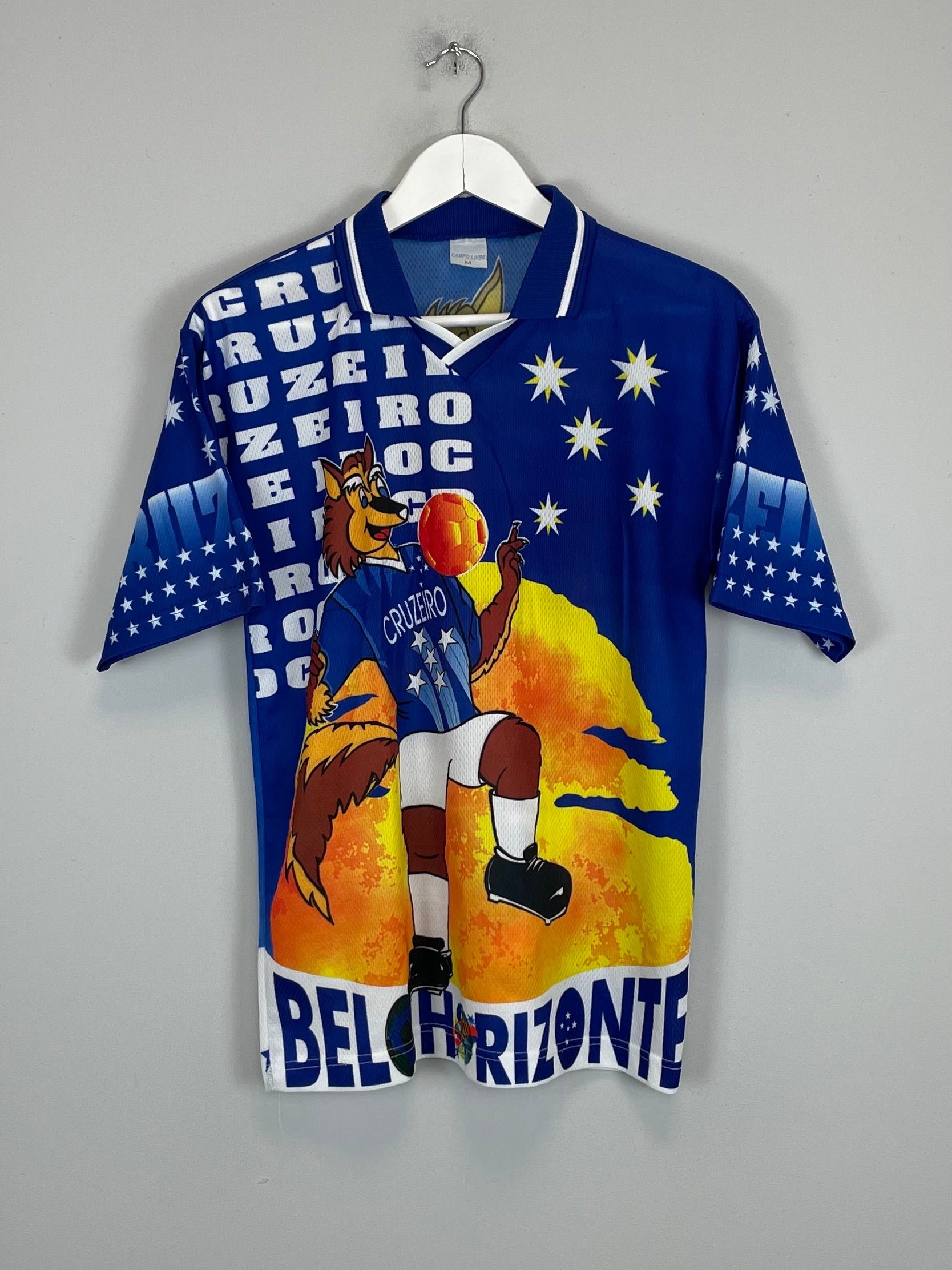 Shop 1990'S CRUZEIRO BOOTLEG SHIRT (M) OM, classic football shirts, vintage football shirts & retro soccer jerseys at Cult Kits