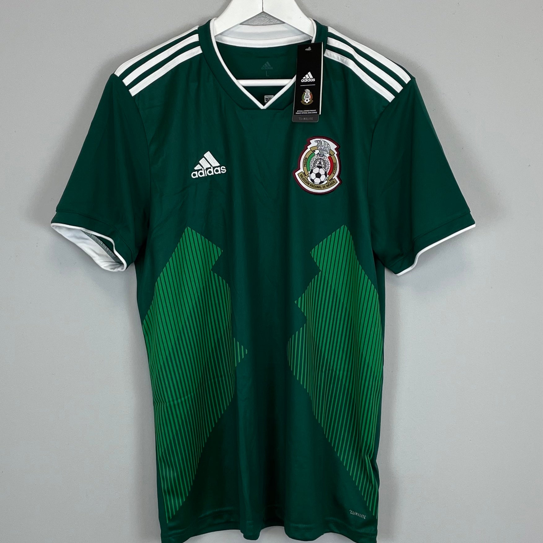 Shop 2018/19 MEXICO *BNWT* HOME SHIRT (L) ADIDAS, classic football shirts, vintage football shirts & retro soccer jerseys at Cult Kits