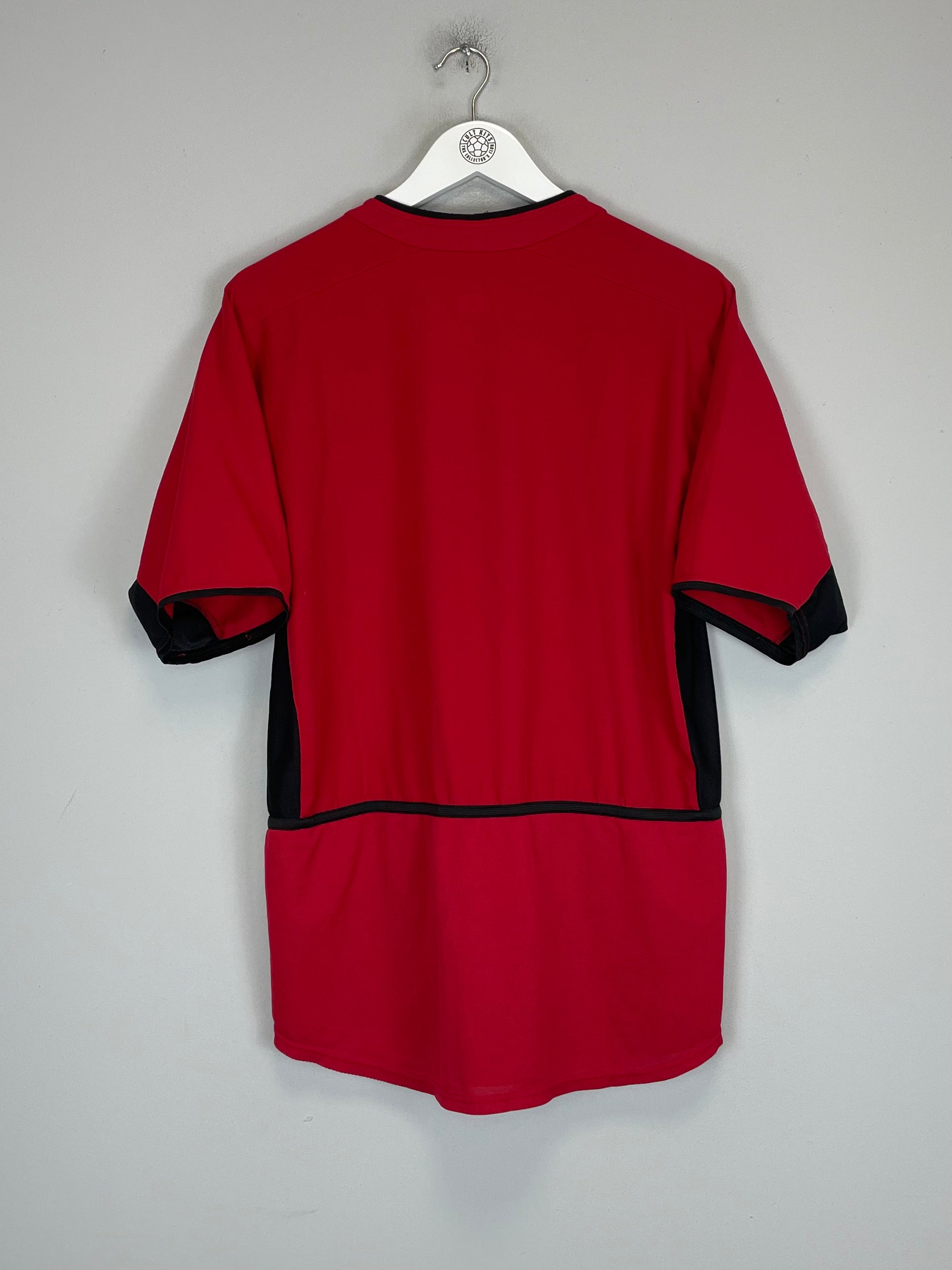 Shop 2002/04 MANCHESTER UNITED HOME SHIRT (M) NIKE, classic football shirts, vintage football shirts & retro soccer jerseys at Cult Kits
