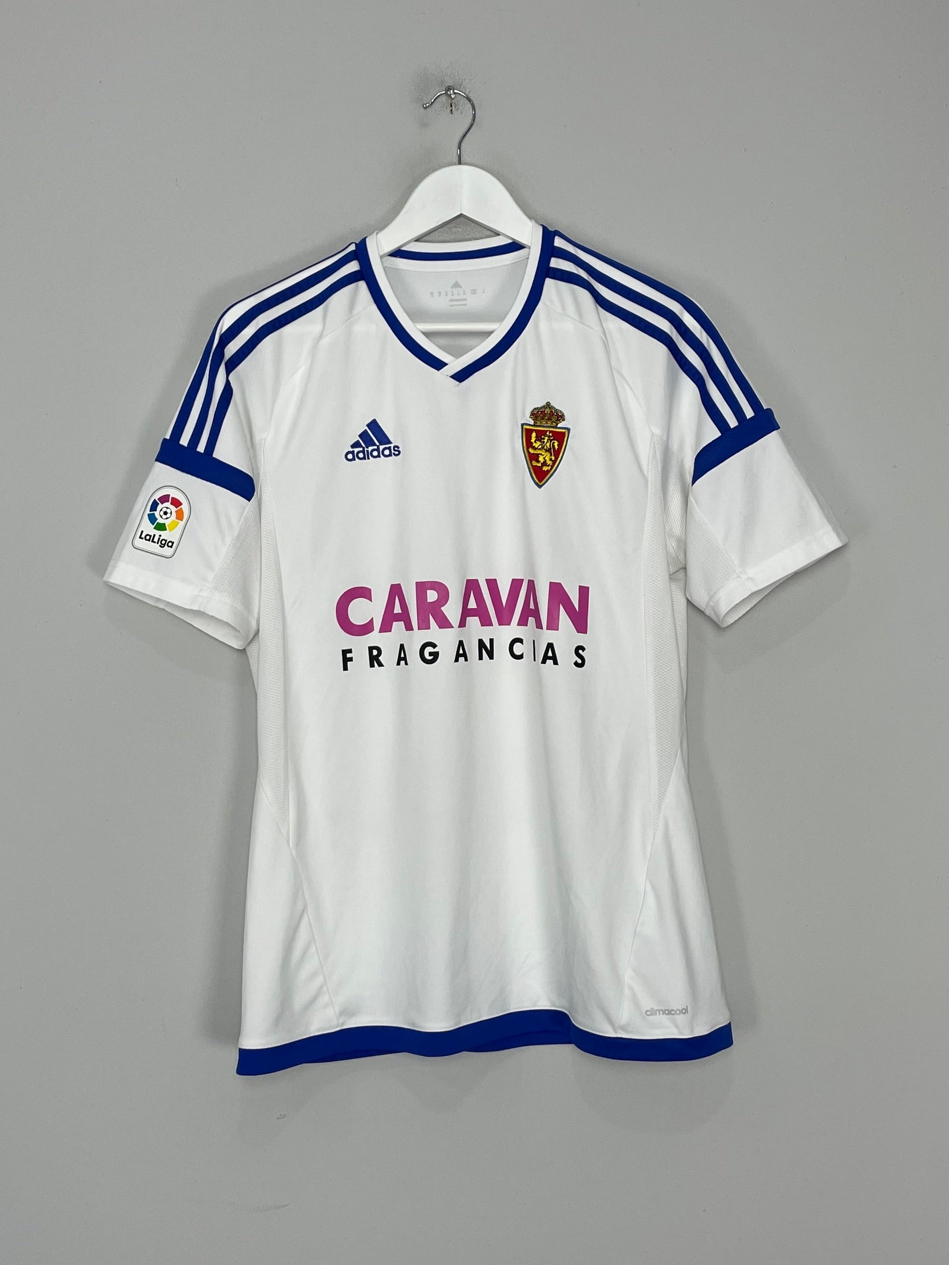 Shop 2016/17 REAL ZARAGOZA HOME SHIRT (M) ADIDAS, classic football shirts, vintage football shirts & retro soccer jerseys at Cult Kits