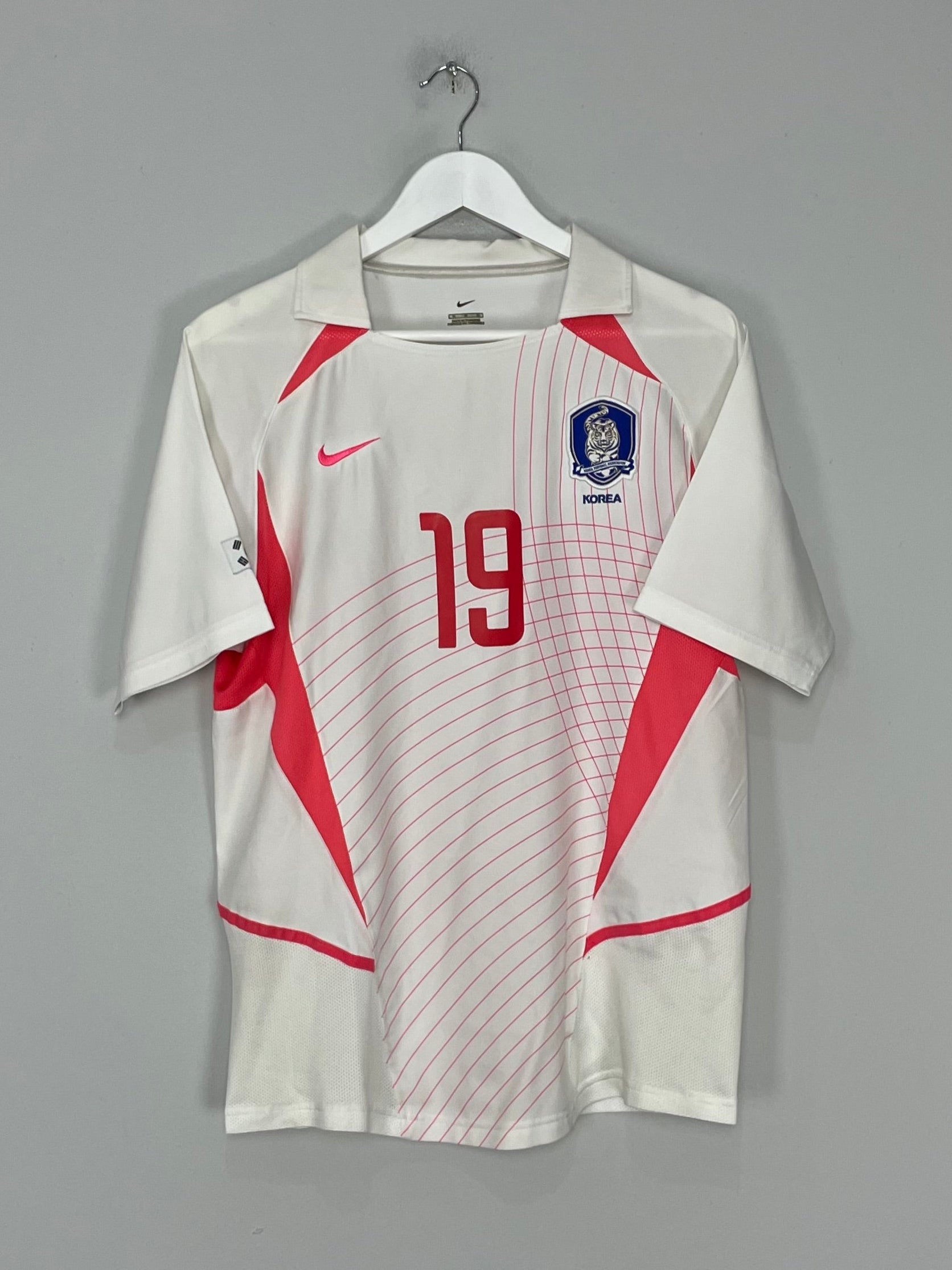 Shop 2002/03 SOUTH KOREA JH AHN #19 AWAY SHIRT (M) NIKE, classic football shirts, vintage football shirts & retro soccer jerseys at Cult Kits