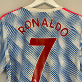 2021/22 MANCHESTER UNITED RONALDO #7 AWAY SHIRT (M) ADIDAS