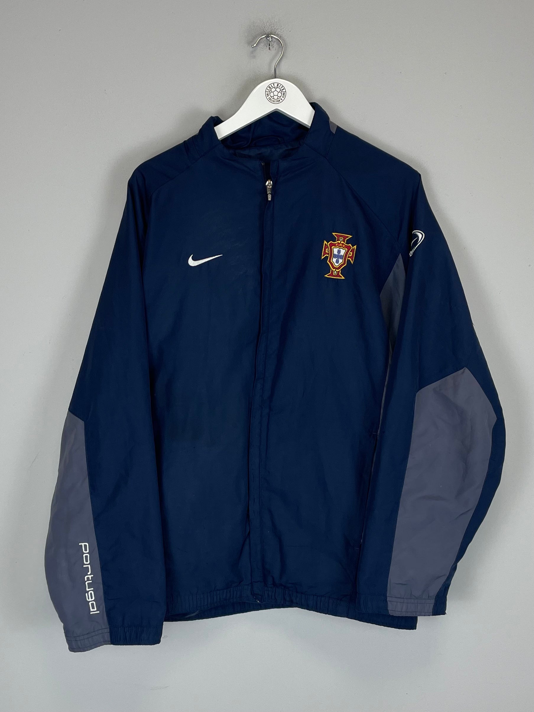 Shop 2002/04 PORTUGAL TRACK JACKET (L) NIKE, classic football shirts, vintage football shirts & retro soccer jerseys at Cult Kits