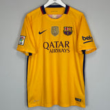 Shop 2015/16 BARCELONA NEYMAR JR #11 AWAY SHIRT (L) NIKE, classic football shirts, vintage football shirts & retro soccer jerseys at Cult Kits