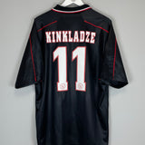 1998/99 AJAX KINKLADZE #11 AWAY SHIRT (XL) UMBRO