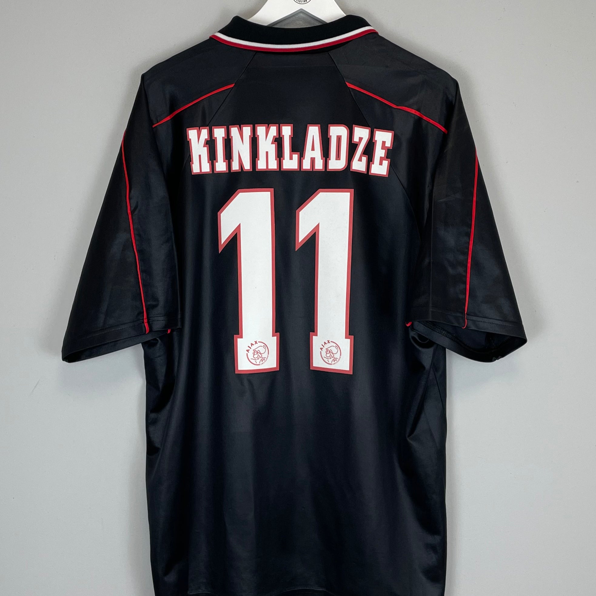 Shop 1998/99 AJAX KINKLADZE #11 AWAY SHIRT (XL) UMBRO, classic football shirts, vintage football shirts & retro soccer jerseys at Cult Kits