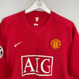 2007/09 MANCHESTER UNITED RONALDO #7 C/L HOME SHIRT (XXXL) NIKE