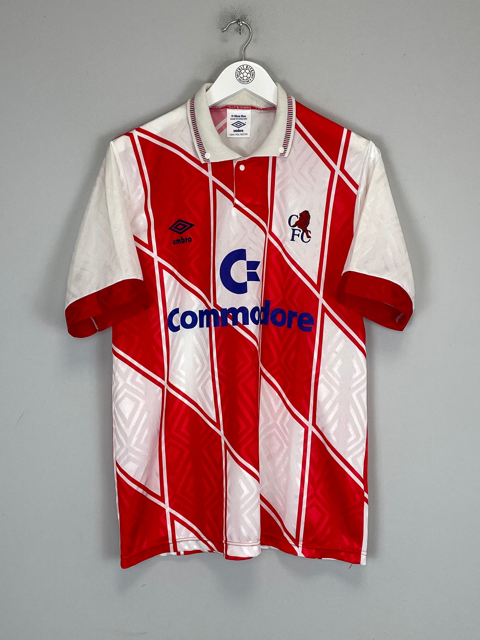 Shop 1990/92 CHELSEA AWAY SHIRT (M) UMBRO, classic football shirts, vintage football shirts & retro soccer jerseys at Cult Kits