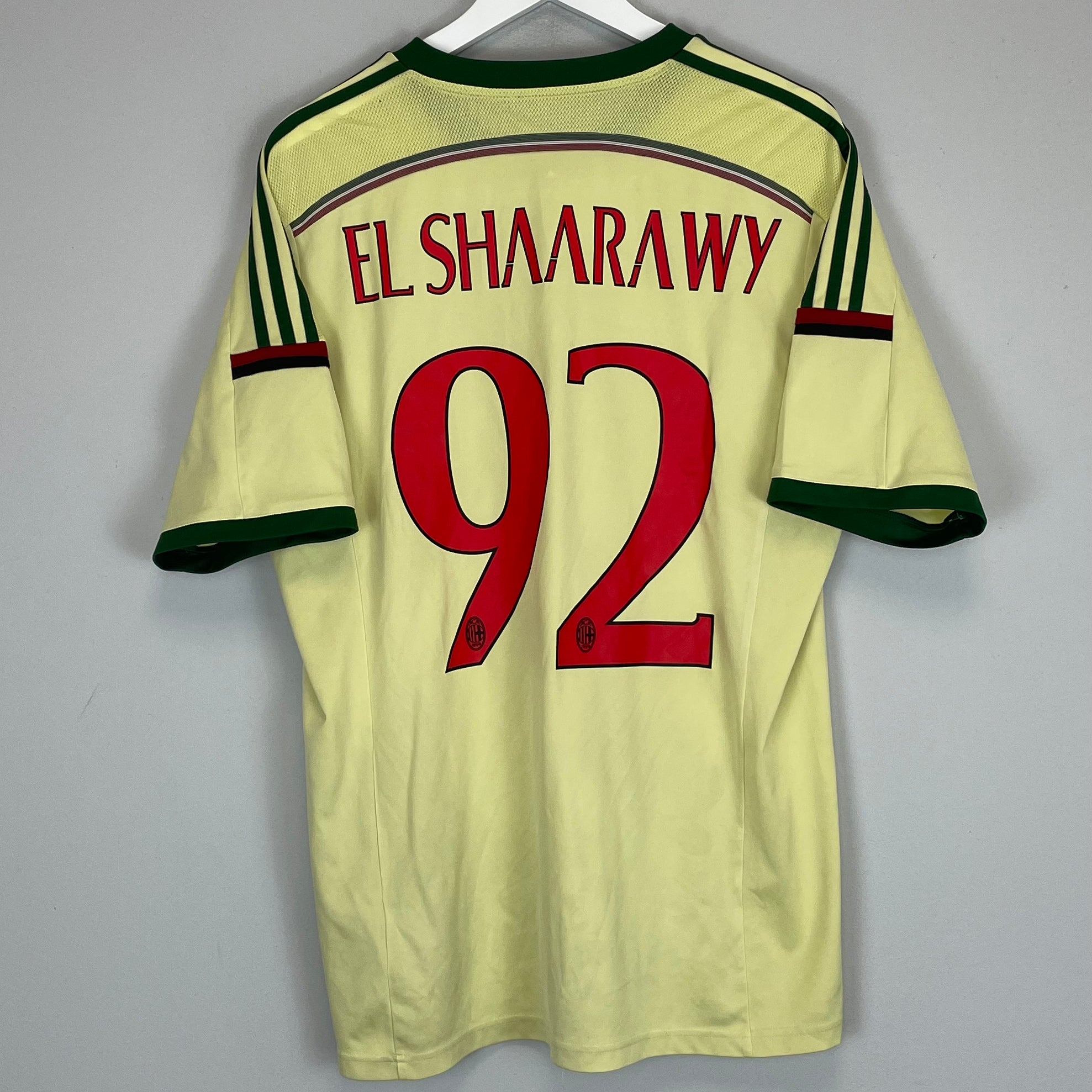 Shop 2014/15 AC MILAN EL SHAARAWY #92 THIRD SHIRT (XL) ADIDAS, classic football shirts, vintage football shirts & retro soccer jerseys at Cult Kits