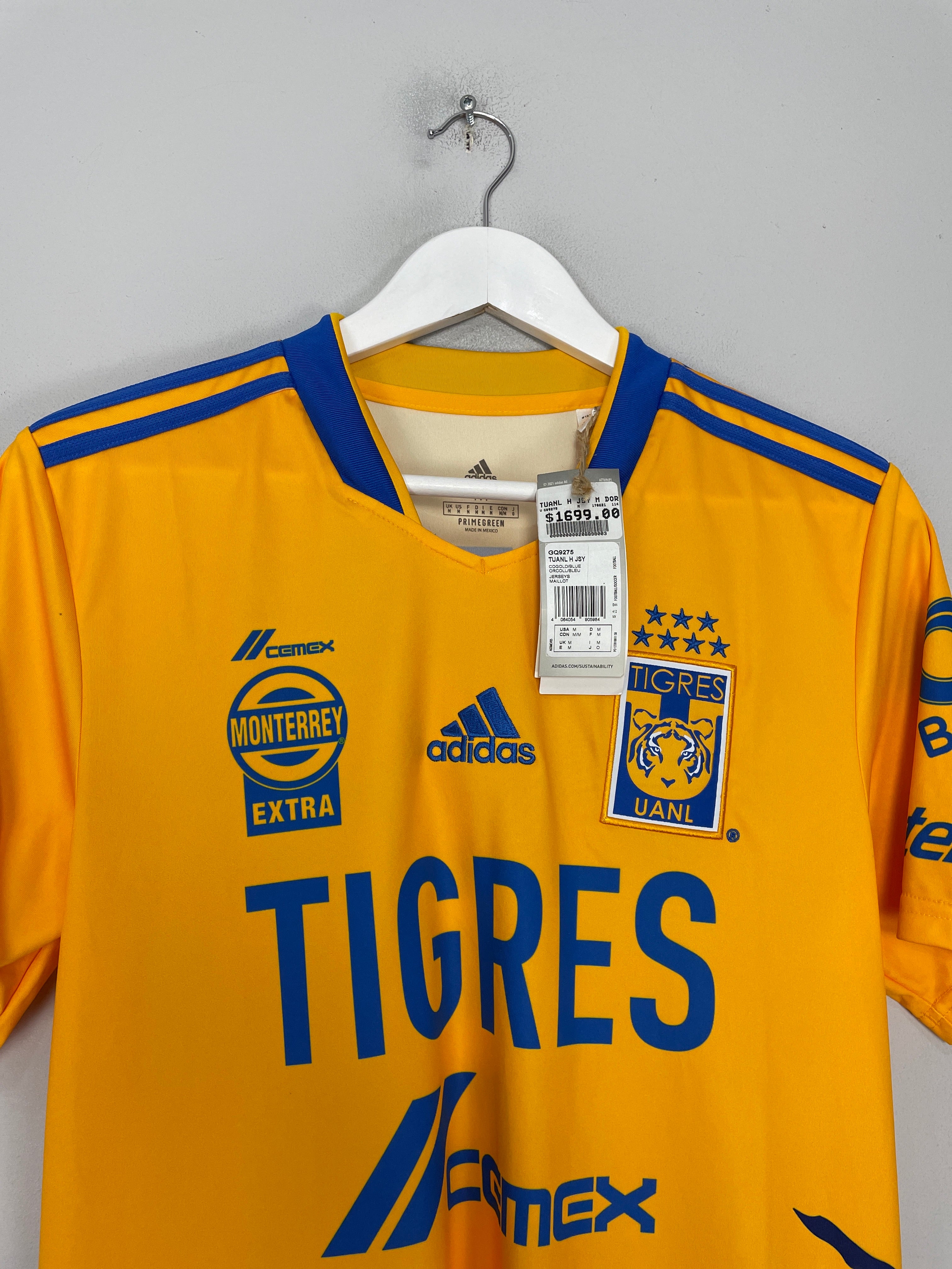 Shop 2021/22 TIGRES *BNWT* HOME SHIRT (M) ADIDAS, classic football shirts, vintage football shirts & retro soccer jerseys at Cult Kits