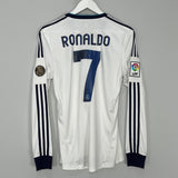 Shop 2012/13 REAL MADRID RONALDO #7 L/S HOME SHIRT (S) ADIDAS, classic football shirts, vintage football shirts & retro soccer jerseys at Cult Kits