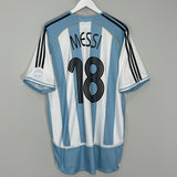 2006/07 ARGENTINA MESSI #18 HOME SHIRT (XL) ADIDAS